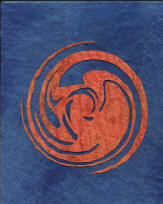 Swirl Menu Cover in Bark