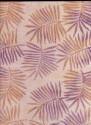 Palm Leaf Batik Design in Peach, Purple and Cream