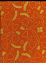 Orange Menu Cover Batik