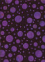 Purple Dots on Black Textile Menu Cover