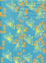 Baby blue butterfly batik