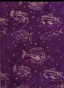 Purple Fish Batik